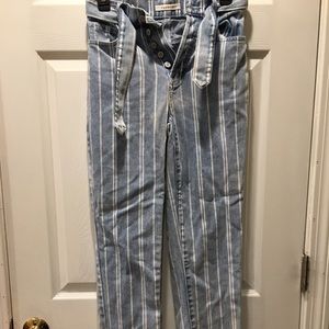 PacSun white stripe Jeans